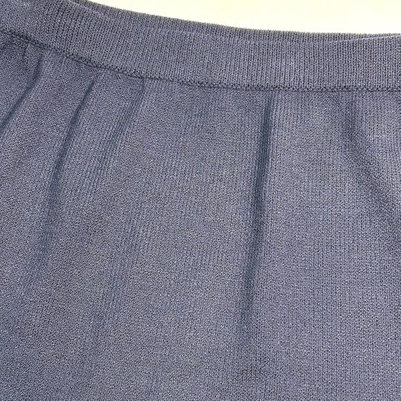 St. John Collection Santana Knit Wool Blend Mini Skirt Womens 6 Navy blue - Picture 3 of 4